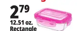 Ocean State Job Lot 12.51 oz. Rectangle Glass Food Storage offer