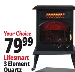 Ocean State Job Lot Lifesmart Infrared 3-Element Quartz Stove Heater offer