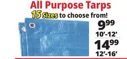 Ocean State Job Lot All Purpose Tarps offer