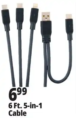 Ocean State Job Lot 6 Ft. 5-in-1 Cable offer