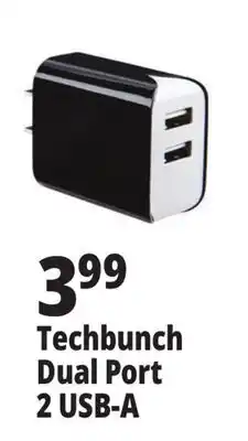 Ocean State Job Lot TechBunch Dual USB Wall Charger offer