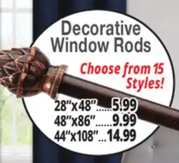 Ocean State Job Lot Window Rods offer