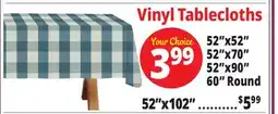 Ocean State Job Lot Vinyl Tablecloths offer