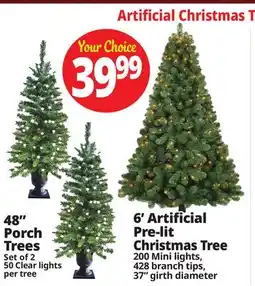 Ocean State Job Lot Artificial Trees offer