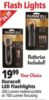 Ocean State Job Lot Duracell LED Flashlights offer