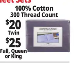 Ocean State Job Lot Cotton Sheet Sets offer