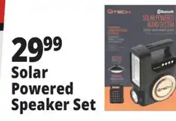 Ocean State Job Lot Solar Powered Speaker Set offer