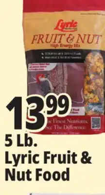 Ocean State Job Lot Lyric Fruit and Nut High Energy Wild Bird Food Mix 5 lbs offer
