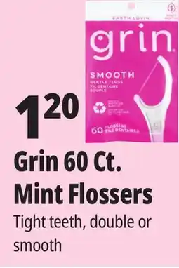 Ocean State Job Lot Grin 60 Ct. Mint Flossers offer