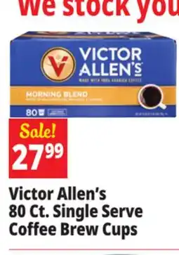 Ocean State Job Lot Victor Allen's 80 Ct. Single Serve Coffee Brew Cups offer