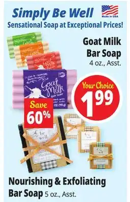 Ocean State Job Lot Goat Milk Bar Soap offer