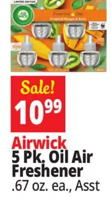 Ocean State Job Lot Air Wick Plug-In Simply Cotton Scented Oil Refills 5 Count offer