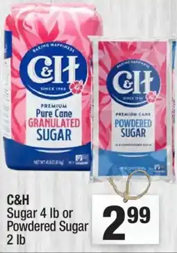 Super King Markets C&H Sugar or Powdered sugar offer