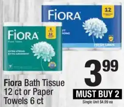 Super King Markets Fiora Bath Tissue or Paper Towels offer