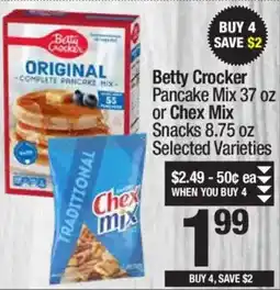 Super King Markets Betty crocker pancake mix or chex mix snacks offer