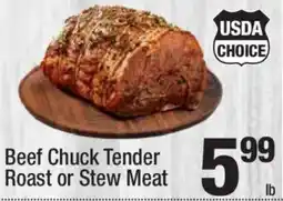 Super King Markets Beef Chuck Tender Roast or Stew Meat offer