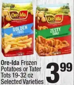 Super King Markets Ore-Ida Frozen Potatoes or Tater Tots offer