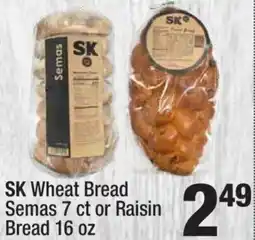Super King Markets SK Wheat Bread Semas or Raisin Bread offer