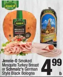 Super King Markets Jennie-O Smoked Mesquite Turkey Breast or Schmalz's German Style Black Bologna offer