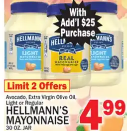 C Town HELLMANN'S MAYONNAISE offer