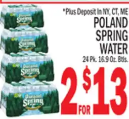 C Town POLAND SPRING WATER offer