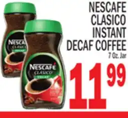 C Town NESCAFE CLASICO INSTANT DECAF COFFEE offer