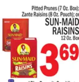 C Town SUN-MAID RAISINS 12 Oz. Box offer