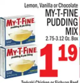 C Town MY-T-FINE PUDDING MIX offer