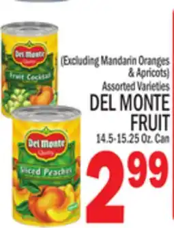 C Town DEL MONTE FRUIT offer