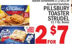 C Town PILLSBURY TOASTER STRUDEL, 11.7 Oz. Boxes offer