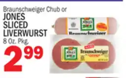 C Town JONES SLICED LIVERWURST offer