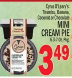 C Town MINI CREAM PIE 6.3-7 Oz. Pkg offer