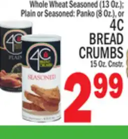 C Town 4C BREAD CRUMBS 15 Oz. Cnstr offer