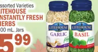 C Town LITEHOUSE INSTANTLY FRESH HERBS offer