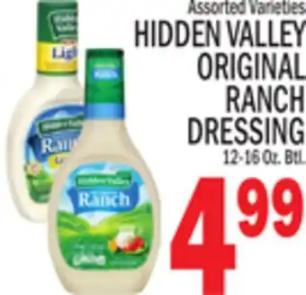 C Town HIDDEN VALLEY ORIGINAL RANCH DRESSING offer