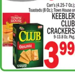 C Town KEEBLER CLUB CRACKERS, 9-13.8 Oz. Pkg offer