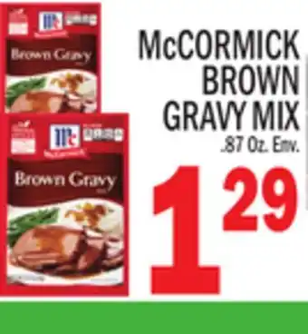 C Town McCORMICK BROWN GRAVY MIX offer