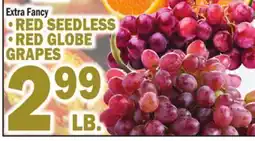 C Town RED SEEDLESS, RED GLOBE GRAPES offer