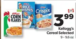 Weis Markets Kellogg's Cereal offer