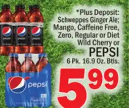 C Town PEPSI 6 Pk. 16.9 Oz. Btls offer