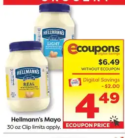 Weis Markets Hellmann's Mayo offer