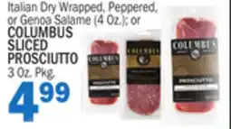 C Town COLUMBUS SLICED PROSCIUTTO, 3 Oz. Pkg offer