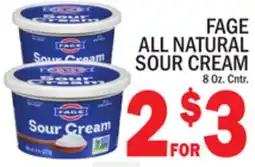C Town FAGE ALL NATURAL SOUR CREAM offer