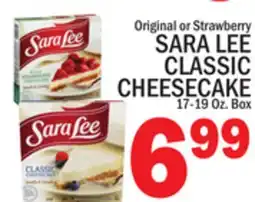 C Town SARA LEE CLASSIC CHEESECAKE offer