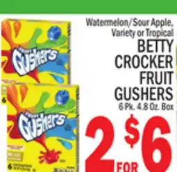 C Town BETTY CROCKER FRUIT GUSHERS offer