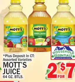 C Town MOTT'S JUICE offer