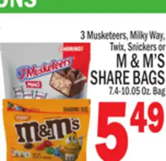 C Town M & M' S SHARE BAGS offer
