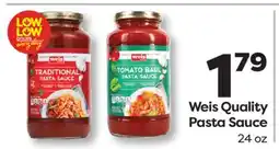 Weis Markets Weis Quality Pasta Sauce offer
