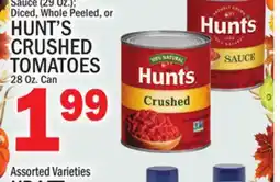 C Town HUNT'S CRUSHED CRUSHED TOMATOES, 28 Oz. Can offer