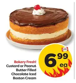 Weis Markets Custard or Peanut Butter Filled Chocolate Iced Boston Cream offer